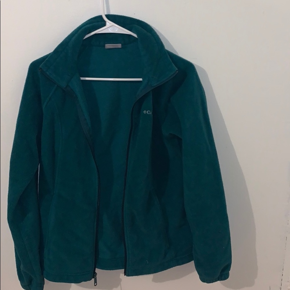 green columbia fleece jacket